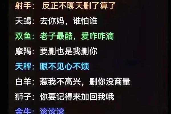 12星座各属于什么“小婊砸”