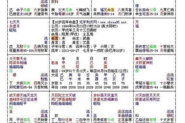 青龙紫薇斗数命宫
