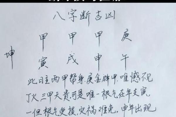 八字解析,八字解析及预测