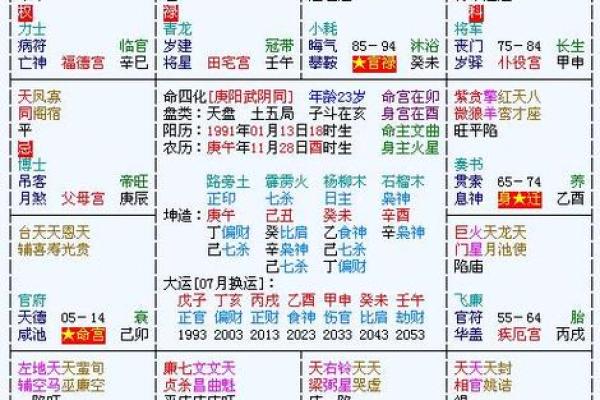紫薇斗数与紫薇星盘